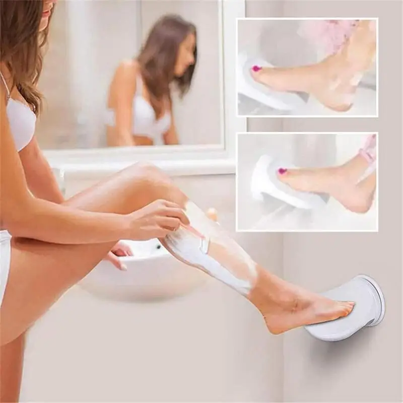 Suction Cup Shower Foot Rest No Punching Suction Cup Step Non-Slip Washing Foot Wear Shoe Pedals Holders Bathroom Products