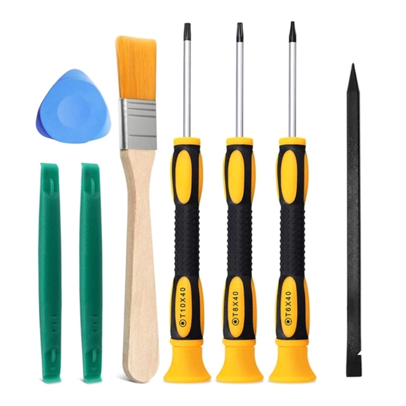 8Pcs/Set DIY Hand Tools T6 T8 T10 Screwdriver Game Console Repair Install and Open Tool Kit for XboxOne 360 PS-3 PS-4