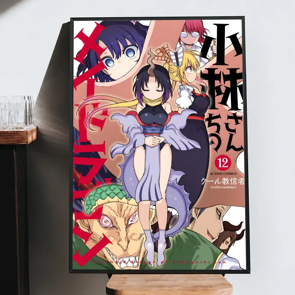 Anime Comedy M-Miss Kobayashi's Dragon Maid Poster HD Print Wall Art Bedroom Dorm Office Gaming Room Cafe Gifts
