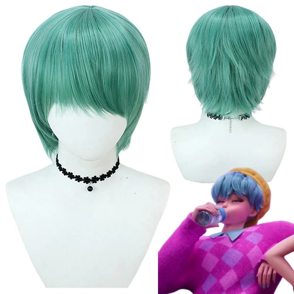 

2025 Cartoon Demon Hunter of KPop Cosplay Saja Boys Bobby Wig Holloween Party Roleplay Hair Carnival Roleplay Outfit Accessories