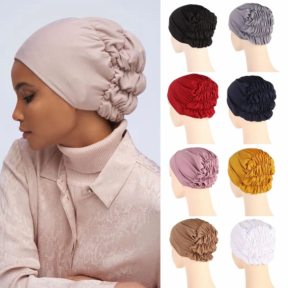 

Muslim Headwrap Hijabs Bonnet Inner Cap Turban Hat Women Headscarf