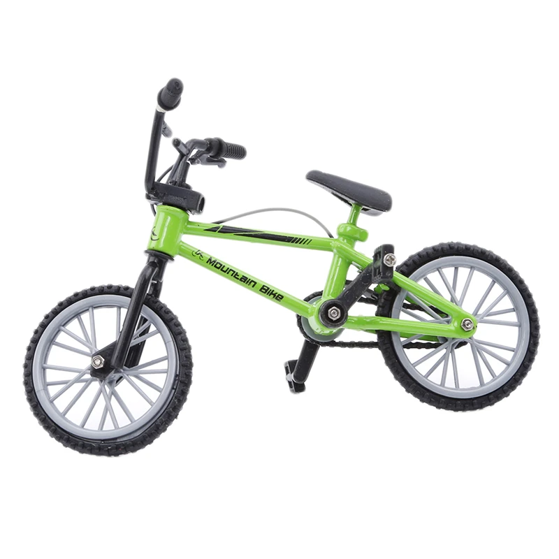 Simulatie legering bmx bikes kinderen mini size groene toets fiets speelgoed met rem touw cadeau grappig hoge kwaliteit