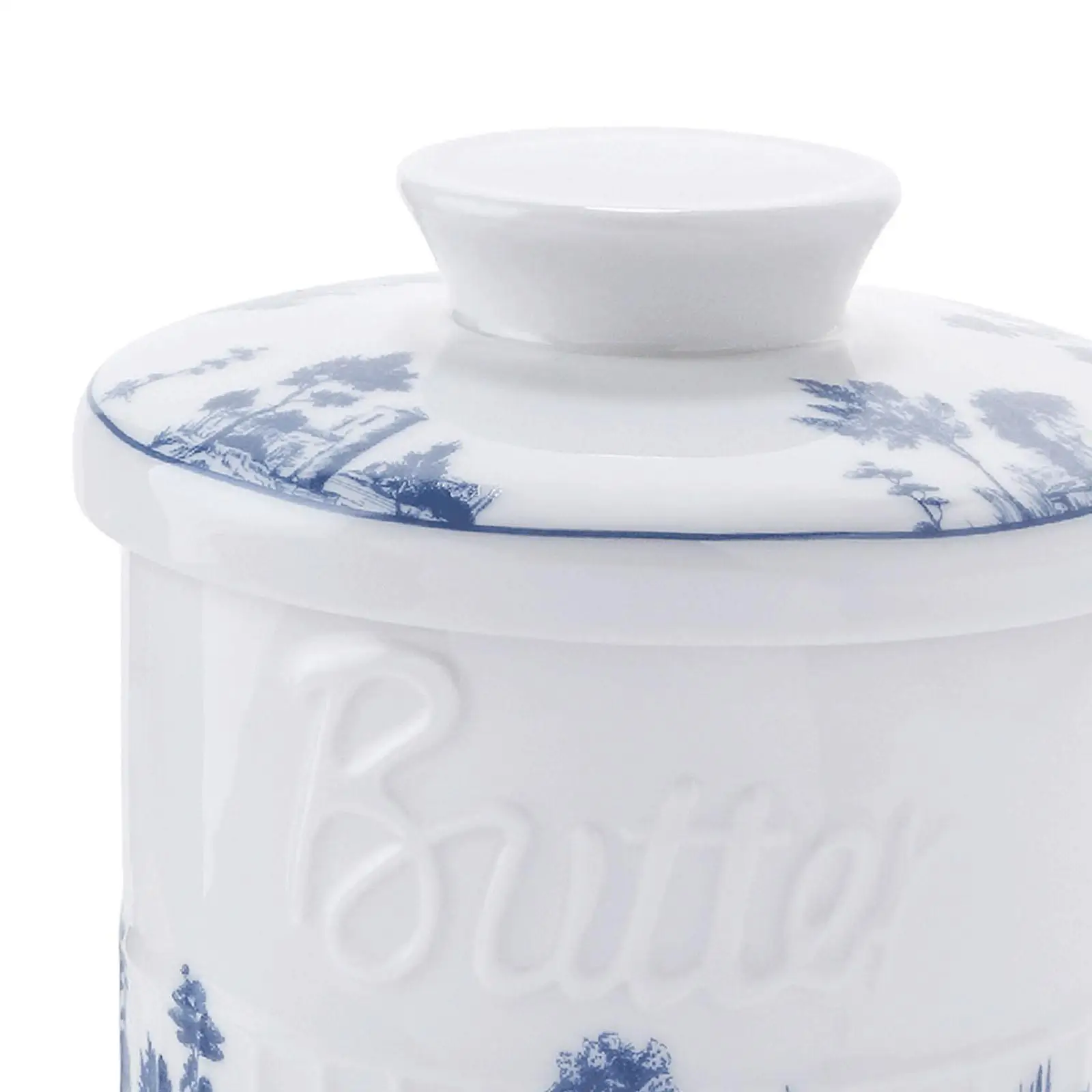 Butter Crock Butter Dish for Fresh Spreadable Butter for Counter for Bread and Toast Ceramic Butter Container for Restaurant