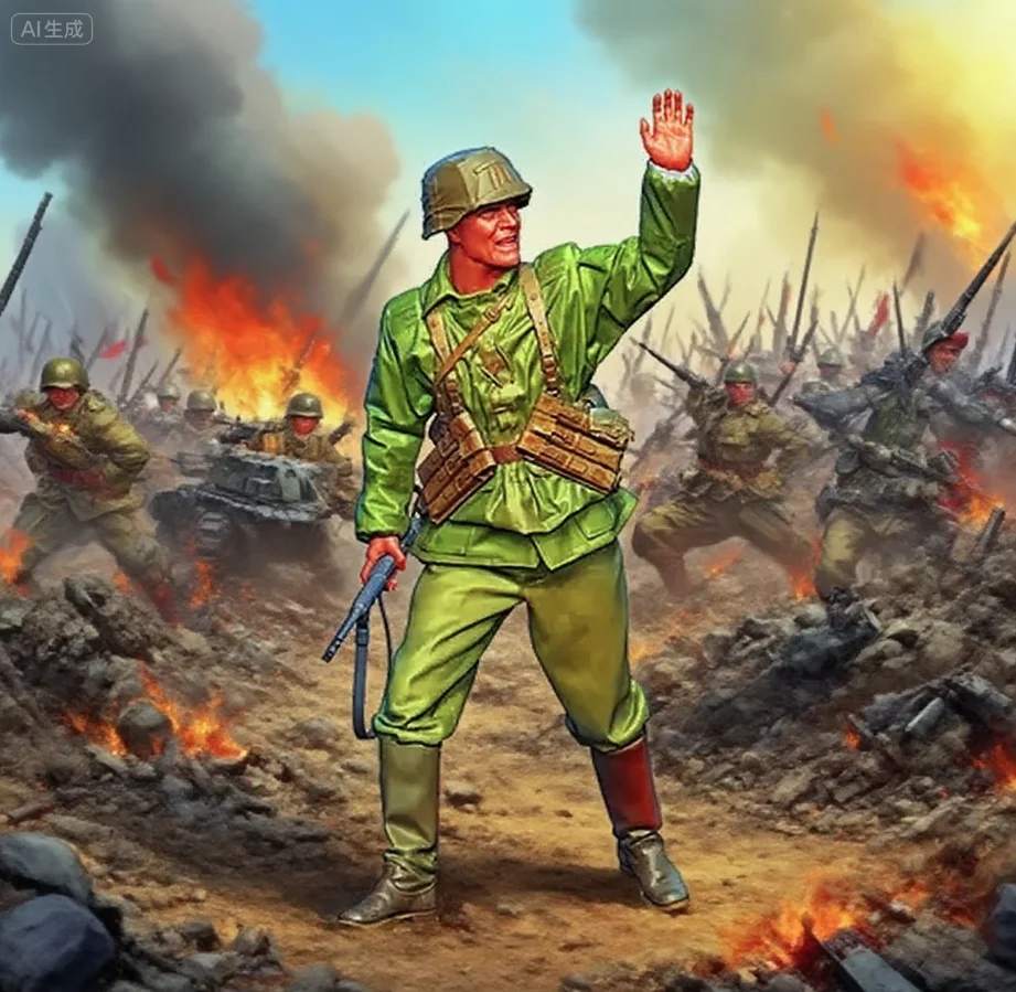 

1/35 Resin soldier self-assembly and coloring A-1984