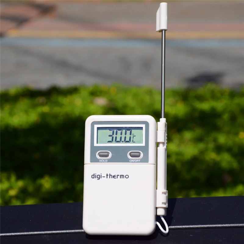 A24U Multifunctional Electronic Thermometer LCD Digital Temperature Detector For Kitchen Baking External Probe