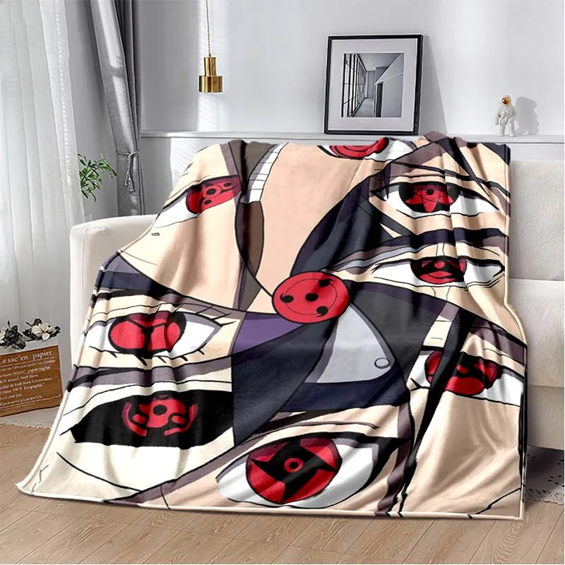 Anime Eyes Fashion Cool Throw Blanket Manga Cartoon Soft Plush Blanket Bedroom Bedspread Home Decor