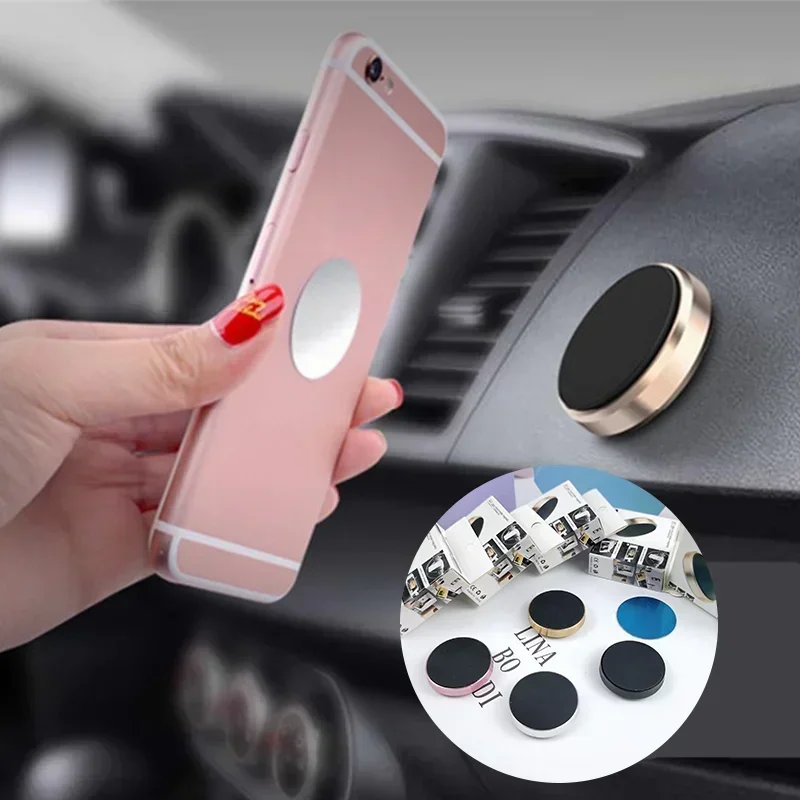 1/2PCS Magnetic Phone Car Holder Stand Magnetic Mount Bracket Stick on Car Dashboard Wall for IPhone Samsung Xiaomi Huawei