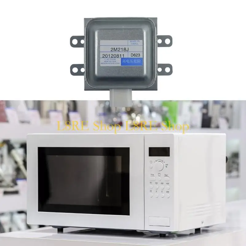 L8RE Replacement Magnetron Microwave Oven Tube 2M218J Microwave Magnetron Metal Microwave Part Metal Texture for Microwave
