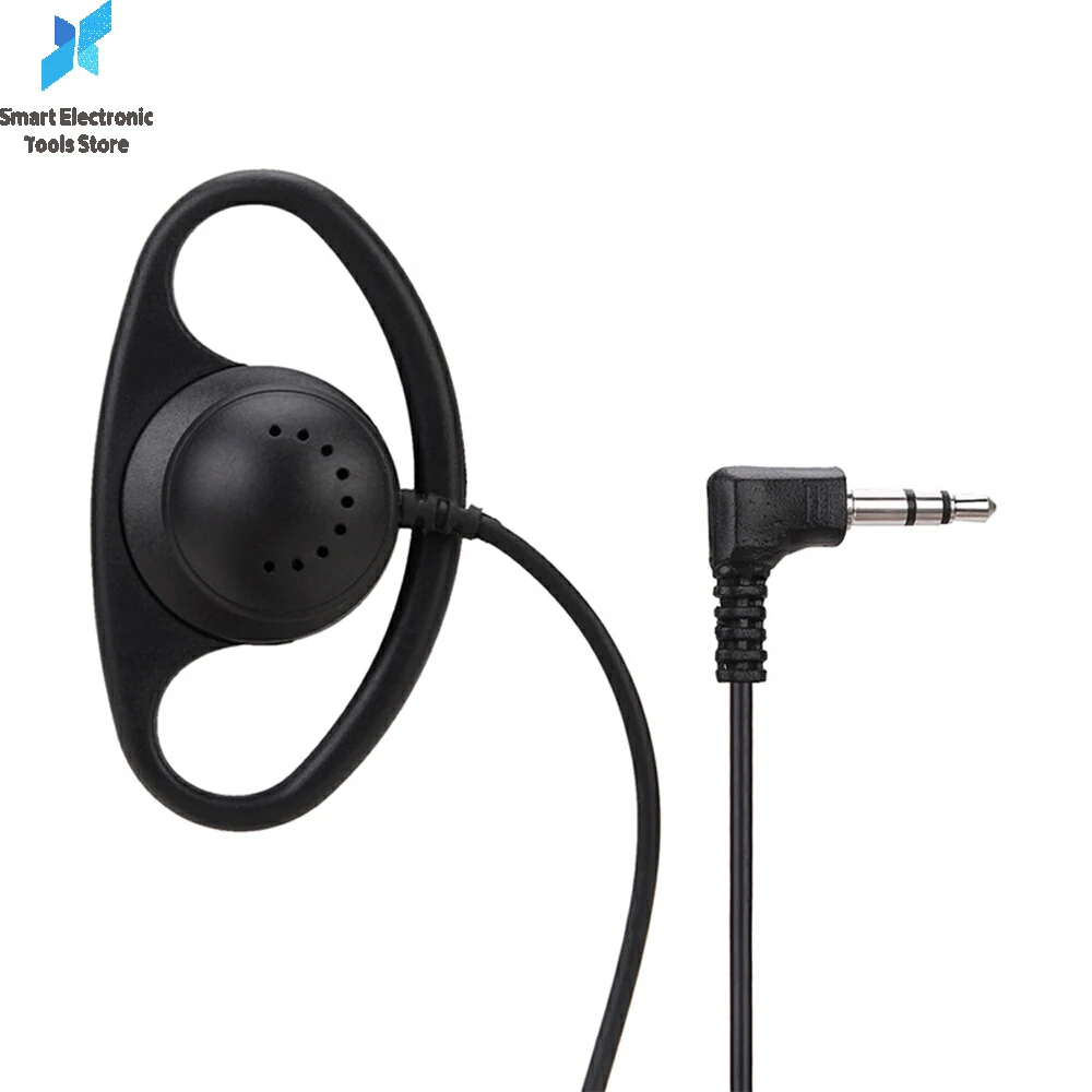 

D Shape Soft Ear Hook Earpiece 3.5mm Clip Type Earphones Portable Stereophone Headphone for for Laptop PC Phone
