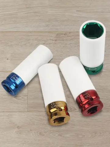 17/19/21/22mm Hex Sockets Wheel Deep Impact Nut Socket 1/2 Inch Square Drive Drive Wheel Protector Impact Socket Car Garage Tool