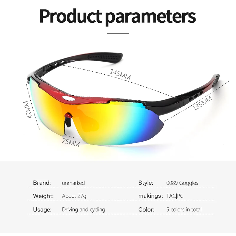 Polarized Cycling Sunglasses Outdoor Bicycle Sunglasses Men MTB Cycling Glasses Road Bike Glasses Photochromic Bicycle Glasses