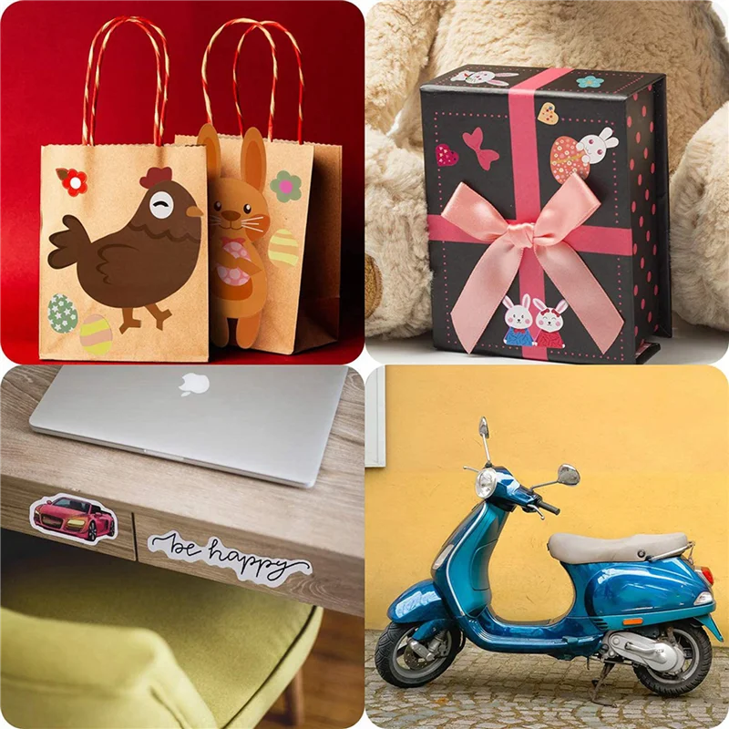 50 Sheets Printable Vinyl Sticker Paper Self-Adhesive Waterproof Matte White Printing Paper Sheet, For Inkjet Printer