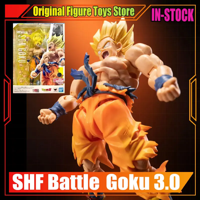 

Оригинальная аниме-фигурка Dragon Ball Shf Son Goku Legendary Super Saiyan Goku 3,0, экшн-фигурка Super Saiyan Battle Goku, модель игрушки