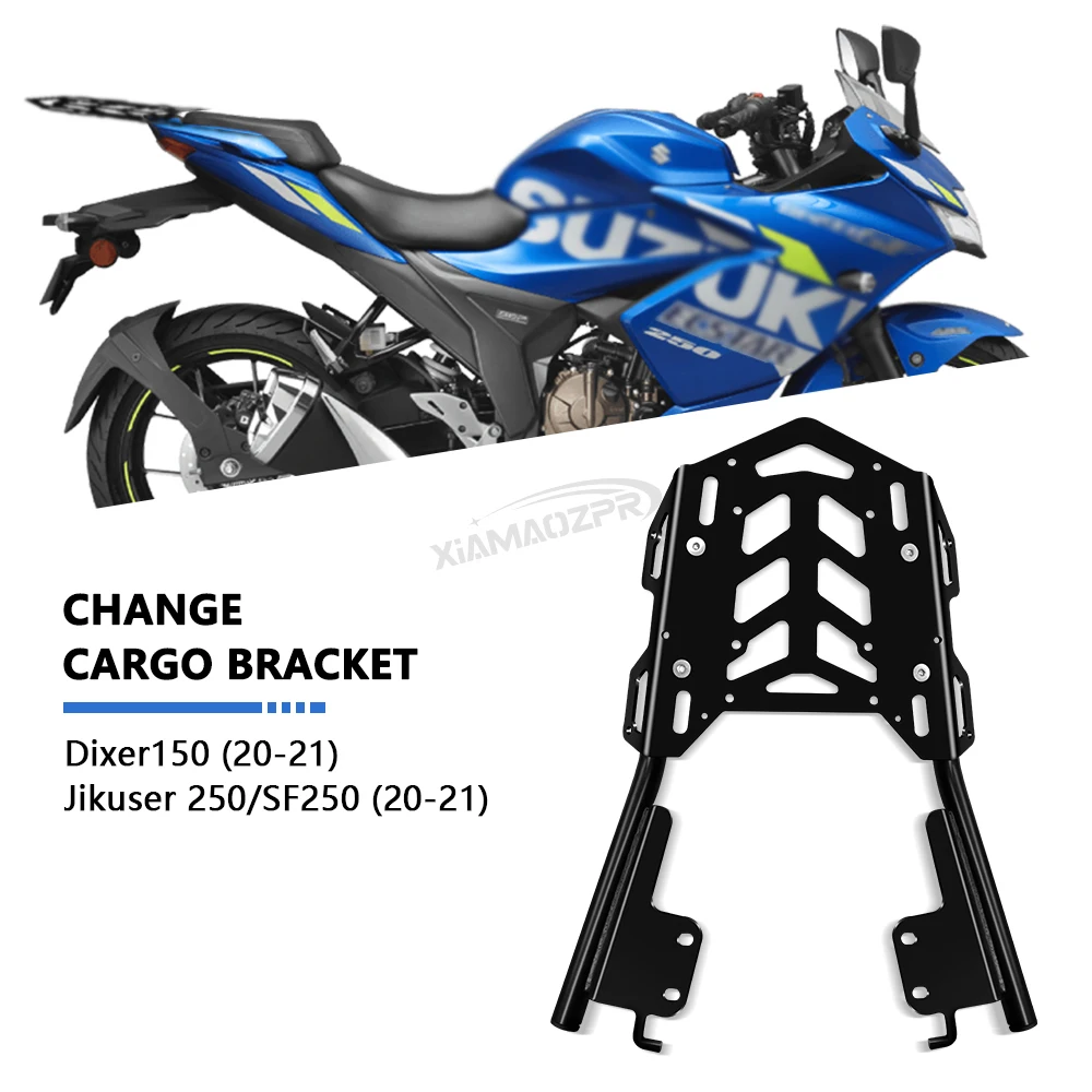 

For Gixxer 250 SF250 2020-2021 motorcycle rear rack armrest rack luggage rack gixxer 150 sf2510 rear rack rear luggage rack