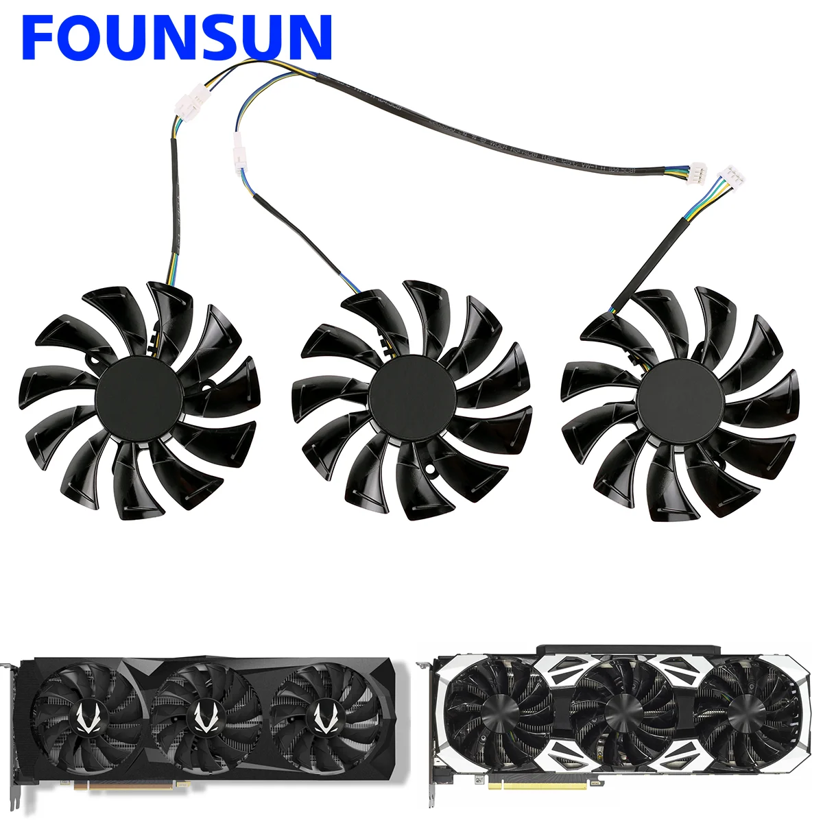 

New 87MM GA92S2U Cooling Fan For ZOTAC GeForce RTX 2080 Ti AMP Edition RTX 2080 2070 2060 SPUER Cooler Fan GFY09215M12SPA