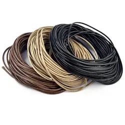 5Meters/Lot 1-3mm Leather String Cord Wax String Jewelry Findings DIY Bracelet Necklaces Pendant Making Accessories Wax Cord