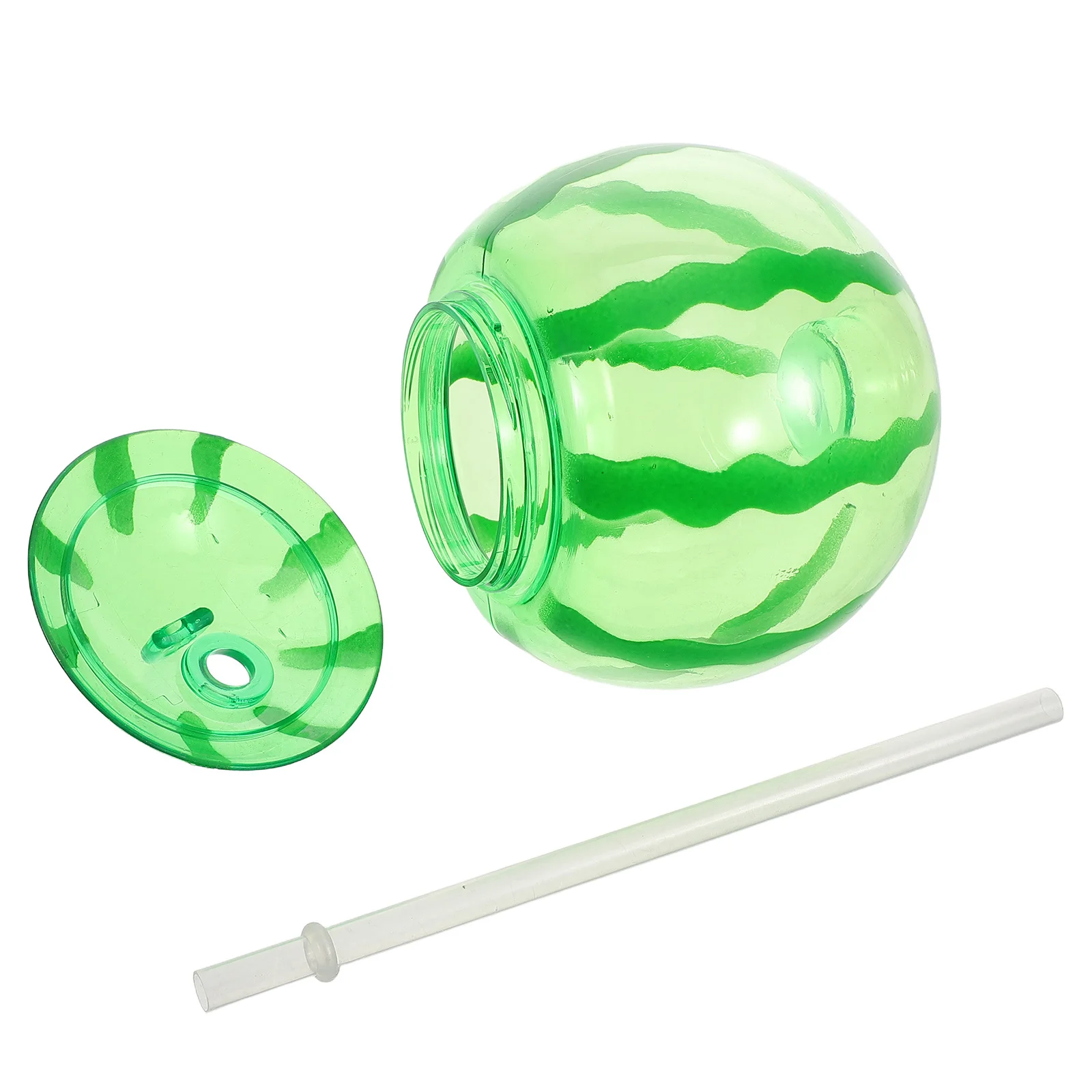 

Watermelon Shaped Straw Cup Creative Portable Drinking Bottle For Milk Tea Beverages Summer Party Favors Reusable Fruit