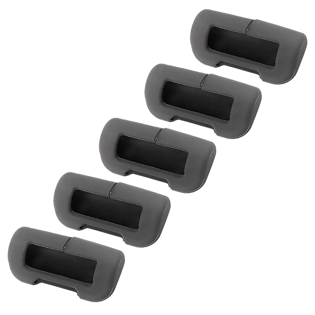 Cinto de segurança Buckle Capa Protetora, Silicone Prevenção Colisão, Clip Protector, Y, 5Pcs