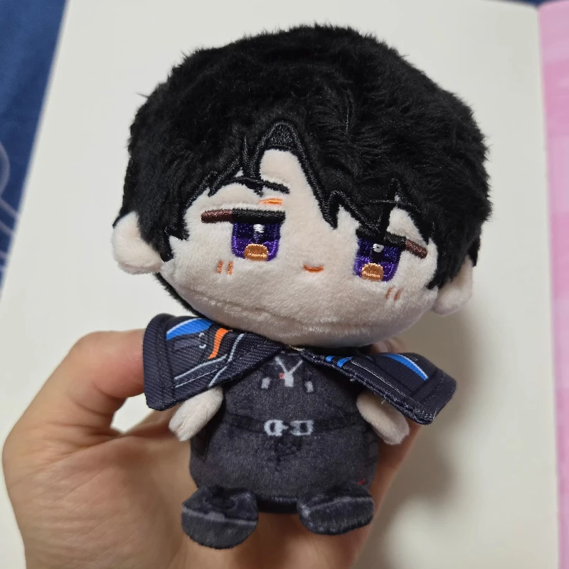 12cm anime jogo amor e espaço profundo caleb kawaii cosplay dango algodão boneca chaveiro dos desenhos animados mini macio plushies brinquedo figuras presentes