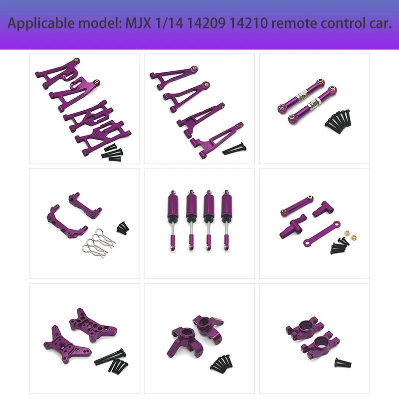 MJX Hyper Go 1/14 14209 14210 Mando A Distancia, Accesorios Para Coche, Brazo Oscilante De Metal, Juego De Actualización Copa