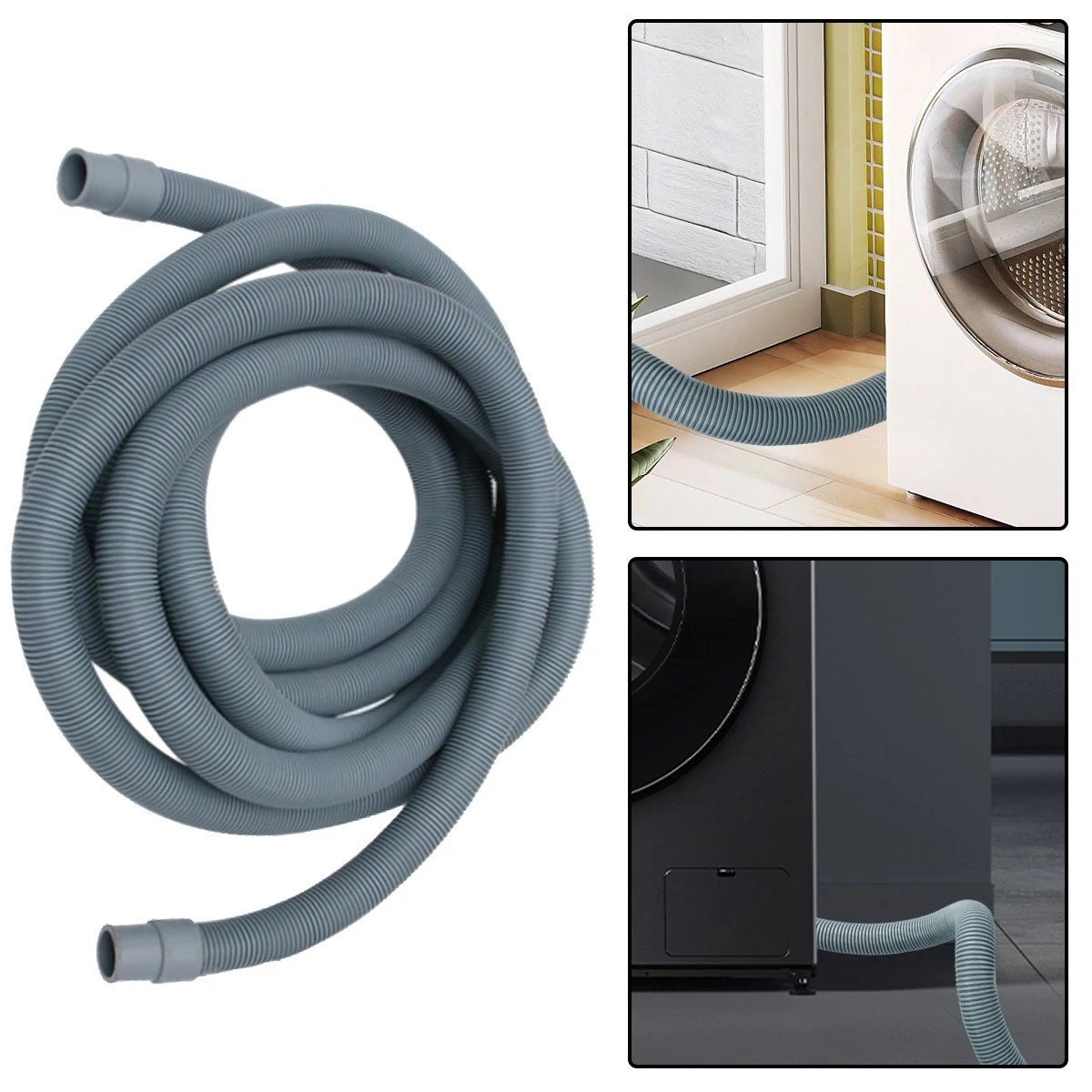 

Practical 4M Washing Machine Dishwasher Drain Waste Hose Extension Pipe Drain Pipe Holder For Flexible Washing Machine