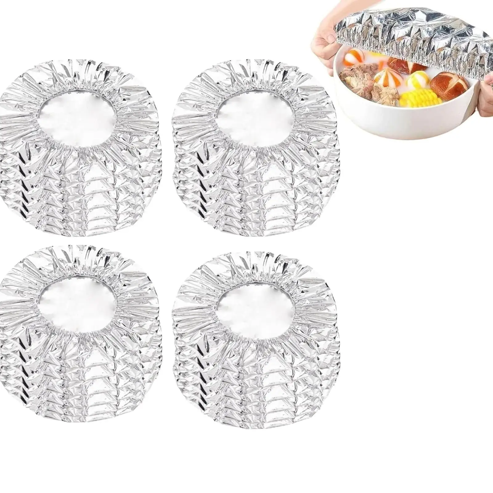 Huishoudelijke food grade herbruikbare aluminiumfoliefilm voor warmte-isolatie en warmtebehoud Geschikt voor oven-afhaalpicknick