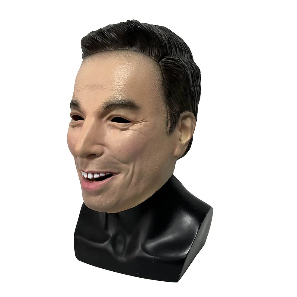 Männermaske, Lustige Neuheitsmaske, Halloween Realistische Latex-Kostüm-Cosplay-Kopfbedeckung für Erwachsene – Detail 5