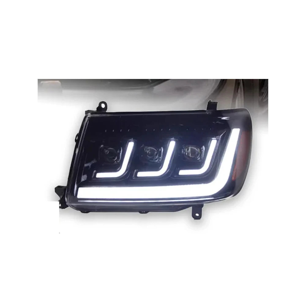 

Автомобильные фары для Toyota Land Cruiser 1998-2007 LC100, светодиодные фары DRL Hid, биксеноновые линзы в сборе