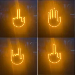 Funny Gesture Light Car Finger Light With Remote Road Rage Signs Middle Finger Gesture Light Hand Lamp