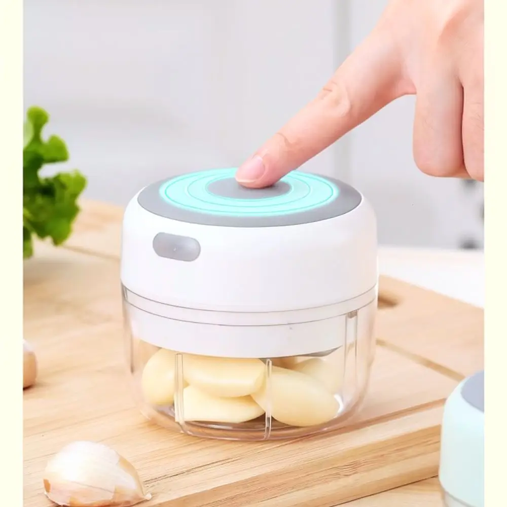 Wireless Mini Food Processor Portable Electric Garlic Press Vegetable Mincer Rechargeable Kitchen Utility For Cooking Prep
