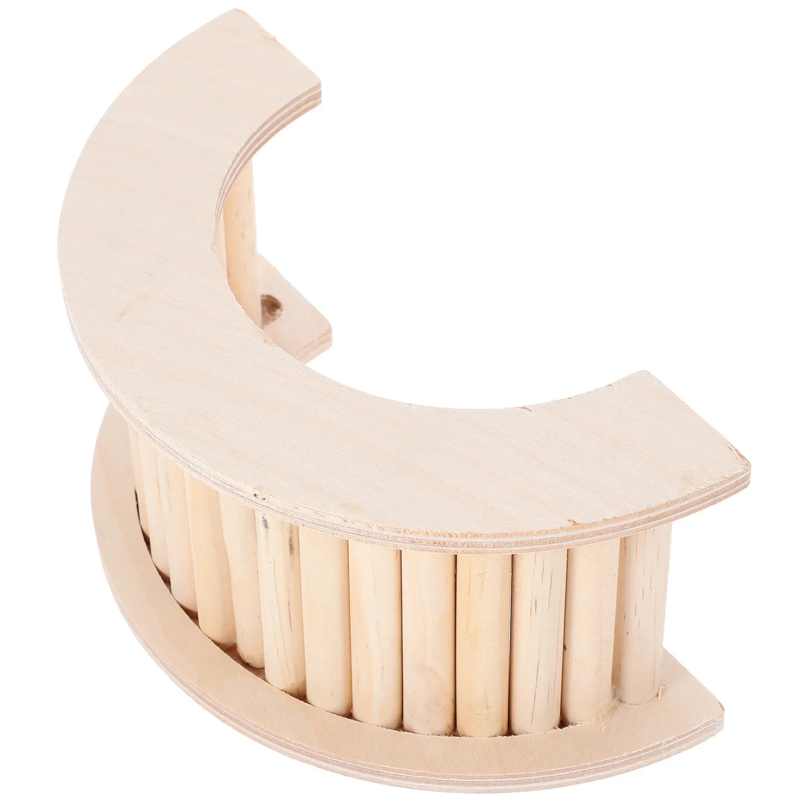 

Лестница-укрытие для хомяков, безопасная платформа для лазания и отдыха из натурального дерева, аксессуар для клетки для мелких животных, мостик для хомяков, лазалка для морских свинок