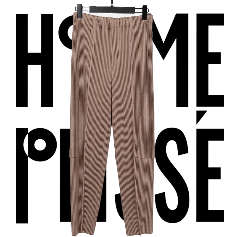 Pleats 2024 New Original Men's Casual Pants Sports Pleated Straight Trousers Work Pants Casual Versatile Japanese Style Pants