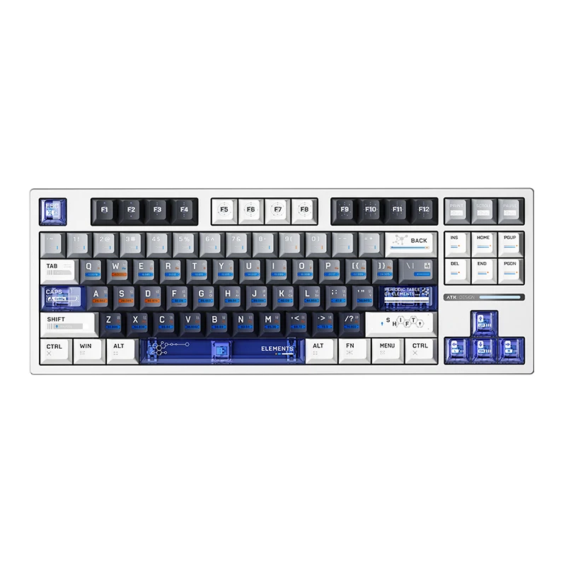 ATK Z87 E-Sports Aluminum Mechanical Keyboard Wireless Bluetooth Tri-Mode Aluminum Low Latency Gaming Keyboard Hot Swap