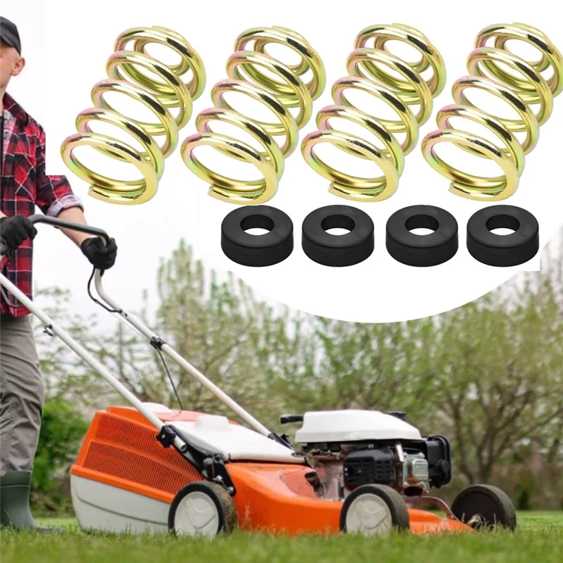 

RALCA-(4 Set Of) 283516 Compression SEAT Spring & 422127-4 Cap For Grasshopper, John Deere Mower Seat Part