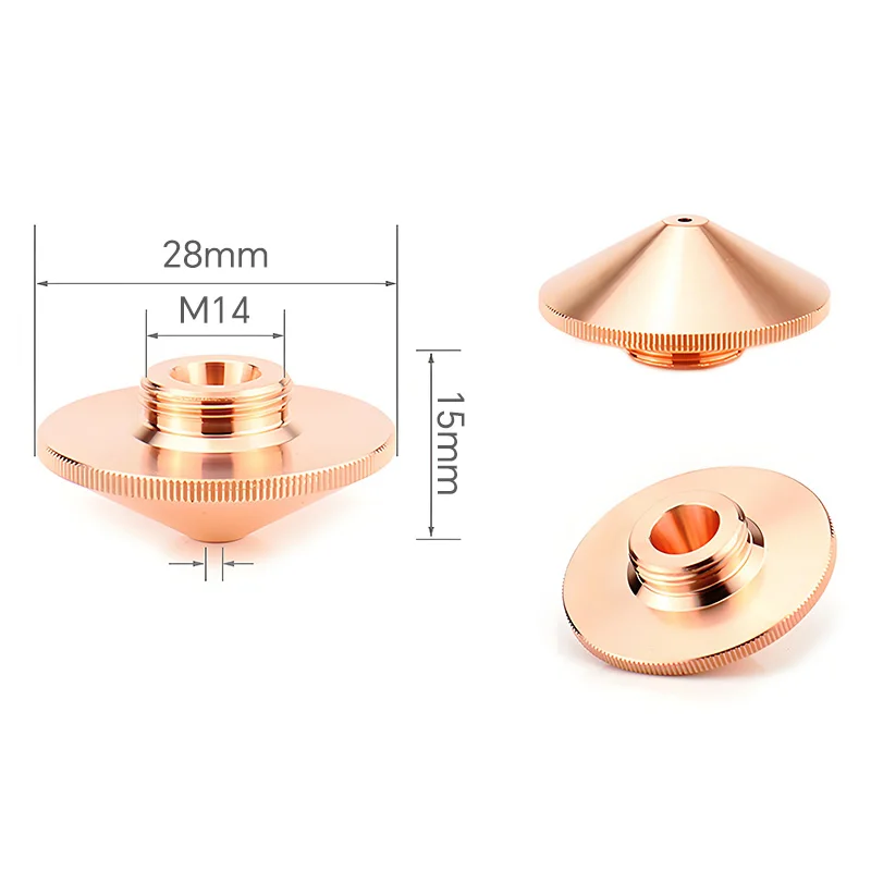 

Raytools Laser Cutting Nozzle D28 M11 H15 Single Double Chrome Nozzle 1.0-3.5mm for Raytools Precitec Bodor Boci Laser Head Part