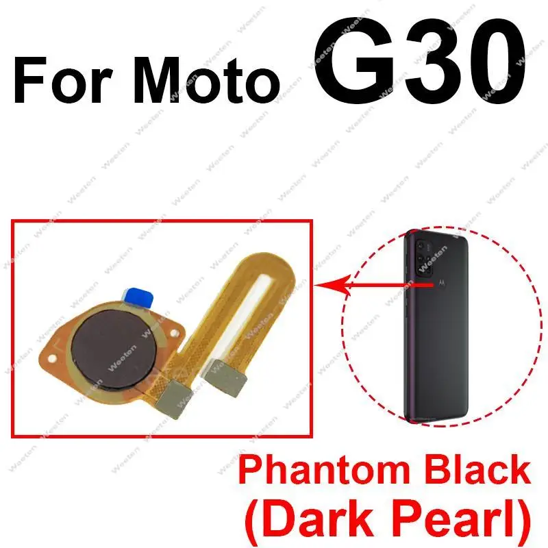 FingerPrint Sensor Flex Cable For Motorola Moto G10 G20 G30 G50 G60 G60S G50 5G Home Button Touch ID Ribbon Replacement Parts