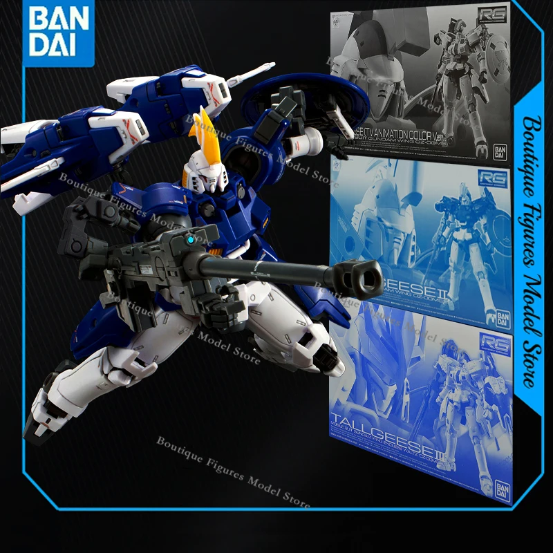 Bandai Original Gundam RG OZ-00MS TALLGEESE 2 3 TV ANIMACIÓN COLOR acción Anime figuras montaje modelo colección regalo niños Juguetes
