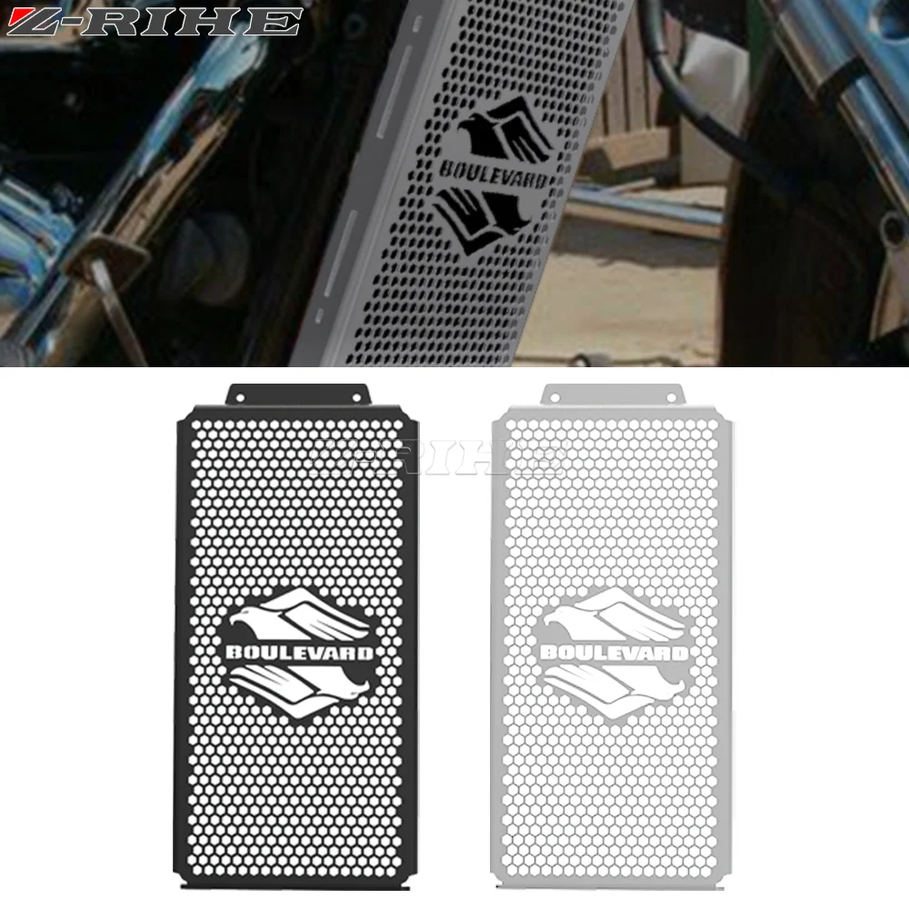 

Thicken Inlay Chrome Radiator Grill Cover Guard Protector Motorcycle For Suzuki VZ800 Boulevard C50 M50 Intruder VL800 Volusia