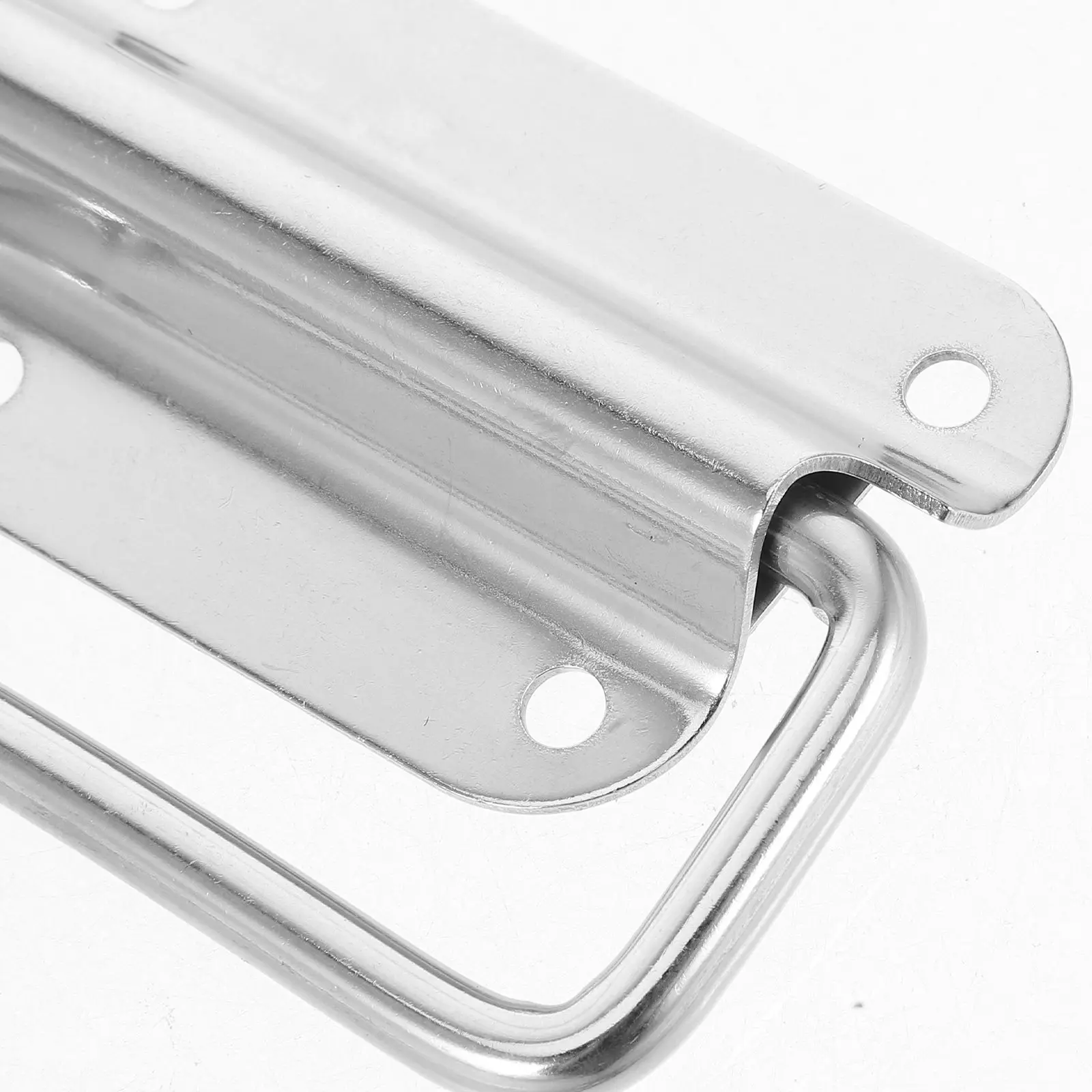 2pcs Stainless Steel Foldable Handle For Industrial Metal Box Cabinet Chest Hardware Storage Tool Case Replacement Pull Handle view 4
