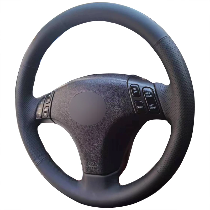 Hand Sewing Steering Wheel Cover Micro Fiber Leather Anti-Slip for 2004 2005 Mazda 3 Car Accessories