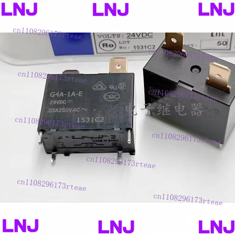 Новое реле Omron G4A-1A-E-24VDC 20A 4-контактное, 3 шт.