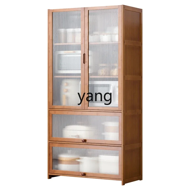 

XYY kitchen rack floor-to-ceiling multi-layer locker microwave oven storage cabinet