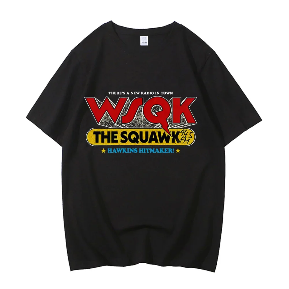 WSQK The Squawk T-shirts Men Women Casual Loose Short Sleeve T Shirt Round Neck High Quality Cotton Tshirt unisex Tee Clothing
