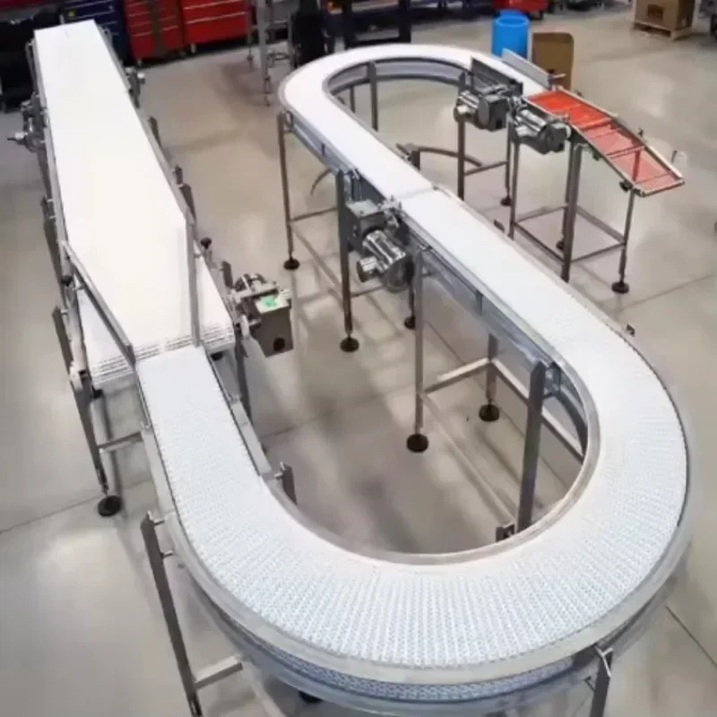 

Belt conveyor line 90 degree circular conveyor belt turns to curved conveyor belt