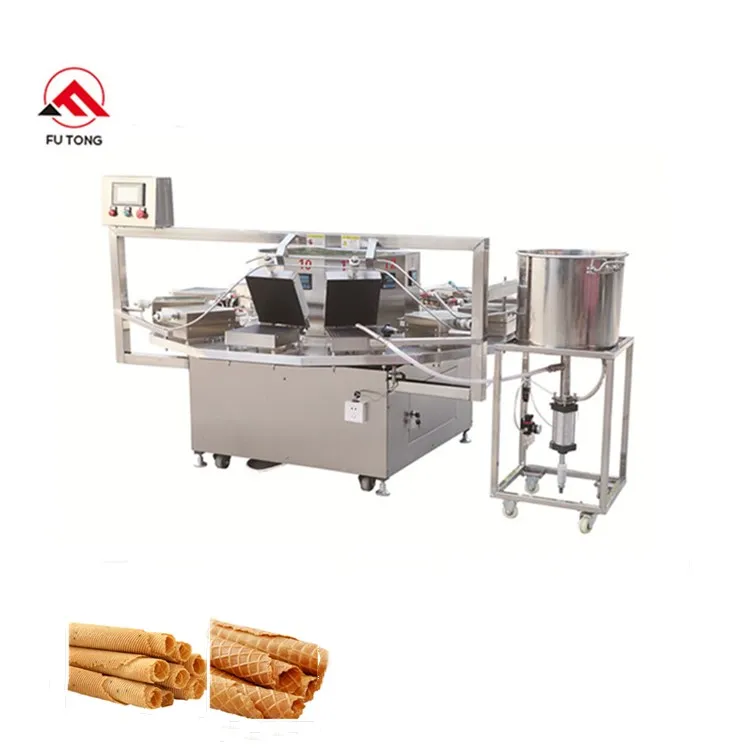 Commercial egg rolls making machine automatic crispy waffle roll snacks machine barquillos making cooking machine for sale