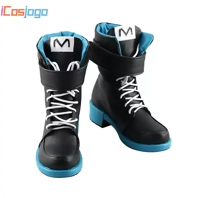Arknights	 Mosutima   Cosplay Shoes Halloween Carnival Boots PU Leather Shoes Cosplay Costume Prop