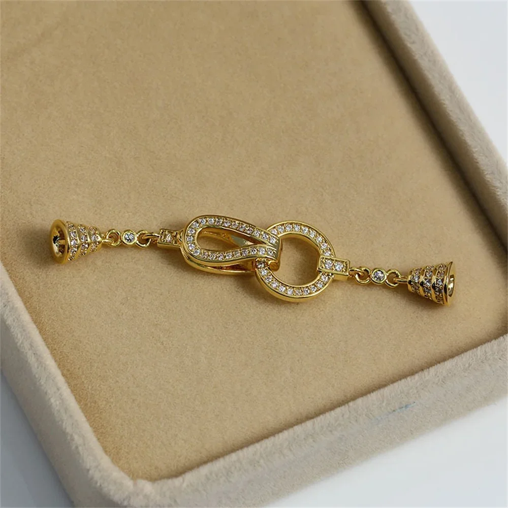 Gold Plated Copper Jewelry Clasp DIY Necklace Bracelet Connector Hook Craft Findings for Jewelry Making Beads Charms Accessories
