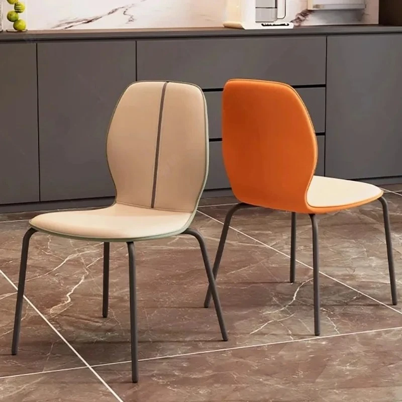 Set Of 2 Comfortable Dining Chairs Modern Premium Beauty Leather Dining Chairs Relax Designer Chaise Salle A Manger Furniture