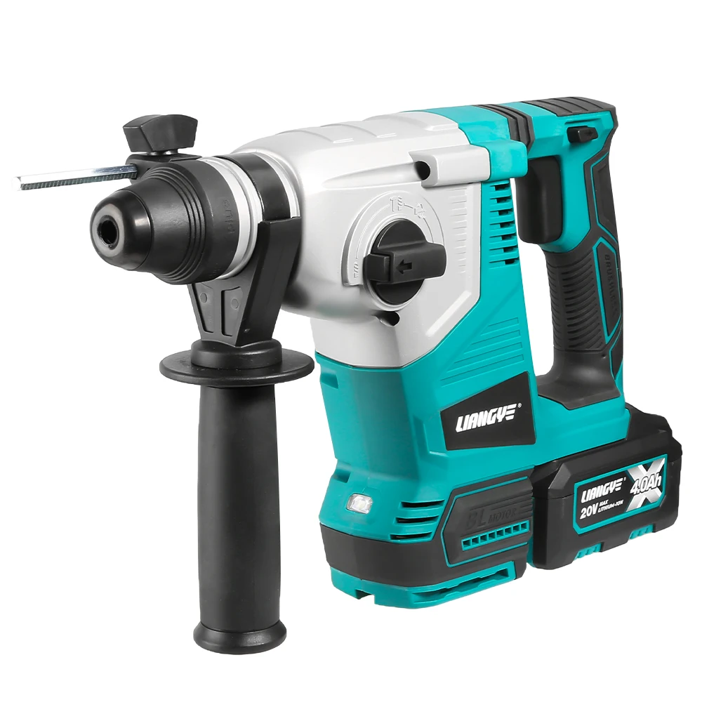 

Class-leading Power Tool Factory 3-in-1 Brushless Cordless Rotary Chipping Hammer With 4.0Ah Lithium Battery