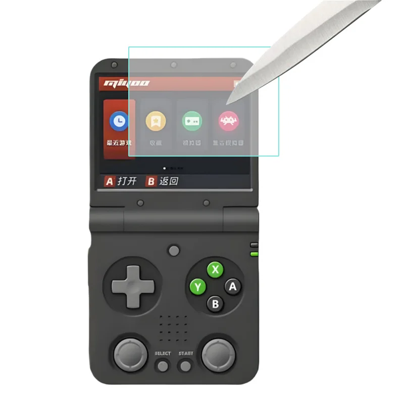 المحمولة ميو الوجه V2 حامي الشاشة الزجاج المقسى فيلم ميو بلدي الوجه لعبة وحدة التحكم HD المقسى شاشة الأفلام لعبة الملحقات